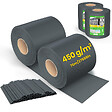 VOUNOT - Brise vue occultant PVC 450g/m2 19cm x 140m Anthracite - vignette