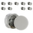 ZENITECH - Lot de 10 boîtes de dérivation IP55 Ø70x35mm - Gris - Zenitech - vignette