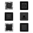 ZENITECH - Set de 2 prises 16A + 2 interrupteurs va et vient + prise RJ45 + prise TV - idéal T2 - Zenitech - vignette