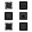 ZENITECH - Set de 2 prises 16A + 2 interrupteurs va et vient + prise RJ45 + prise TV - idéal T3 - Zenitech - vignette