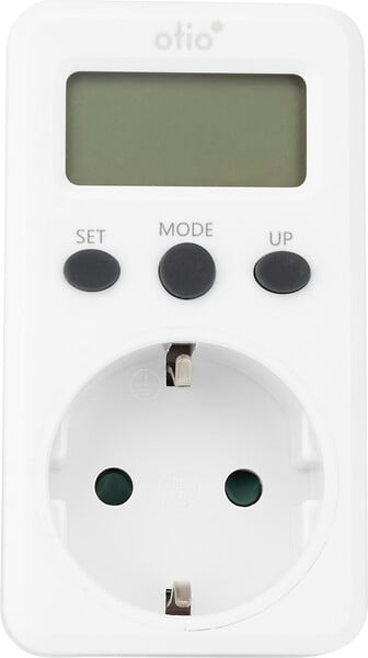 OTIO - Contrôleur de consommation électrique Schuko - Blanc - Otio - large