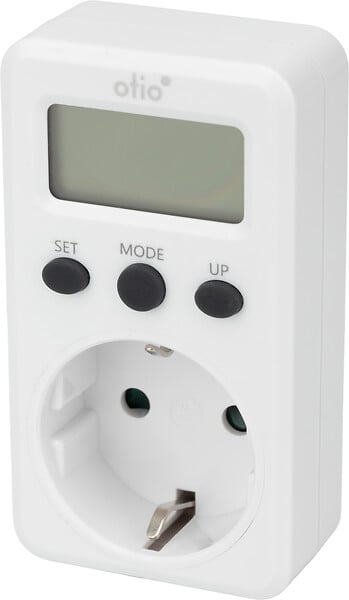 OTIO - Contrôleur de consommation électrique Schuko - Blanc - Otio - large