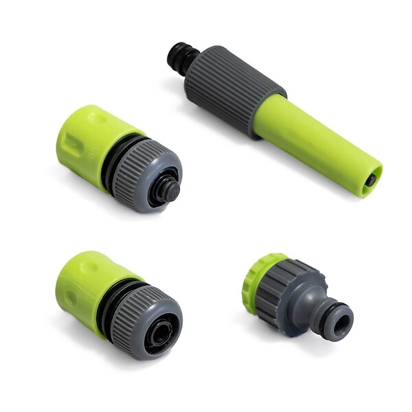 KINZO GARDEN - Kit Arrosage 4 Pièces Lance + 3 raccords 1/2" 15mm réglables Jardin irrigation KINZO - large