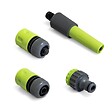 KINZO GARDEN - Kit Arrosage 4 Pièces Lance + 3 raccords 1/2" 15mm réglables Jardin irrigation KINZO - vignette