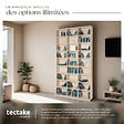 TECTAKE - Étagère bibliothèque Christel 180 x 102 x 23,5cm marron hêtre - vignette