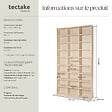 TECTAKE - Étagère bibliothèque Christel 180 x 102 x 23,5cm marron hêtre - vignette
