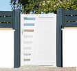 MOREY - Portillon-  PVC AYDAT semi-ajouré - L1xH1m50 - vignette