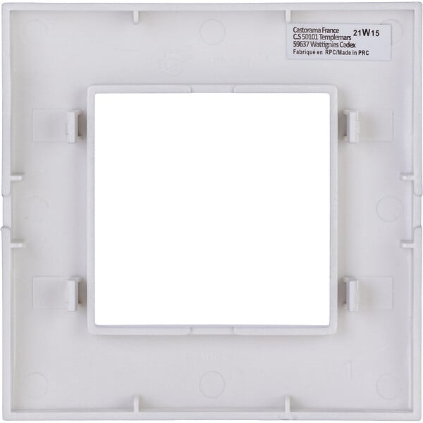 ZENITECH - Plaque de finition simple Kalya - Argent - Zenitech - large