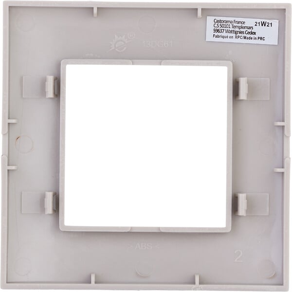 ZENITECH - Plaque de finition simple Kalya - Gris - Zenitech - large