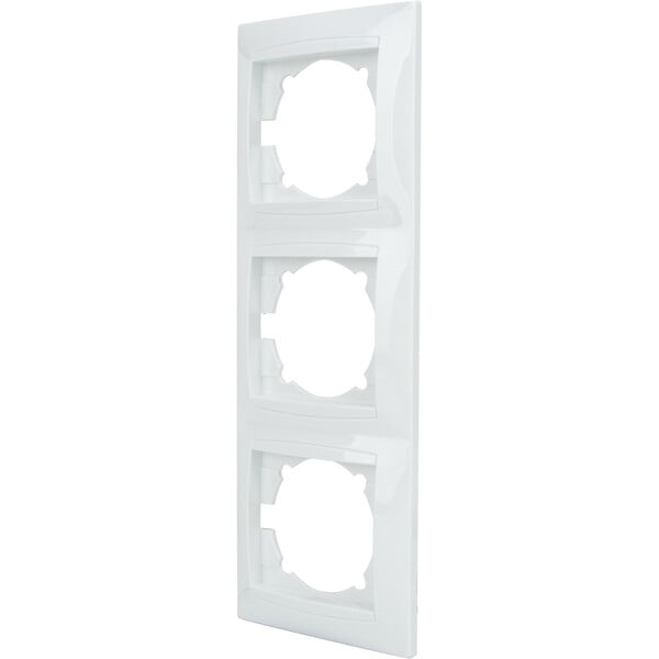 ZENITECH - Triple plaque encastrée Verticale Zyna - Blanc - Zenitech - large