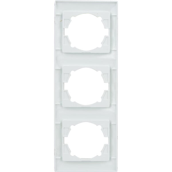 ZENITECH - Triple plaque encastrée Verticale Zyna - Blanc - Zenitech - large