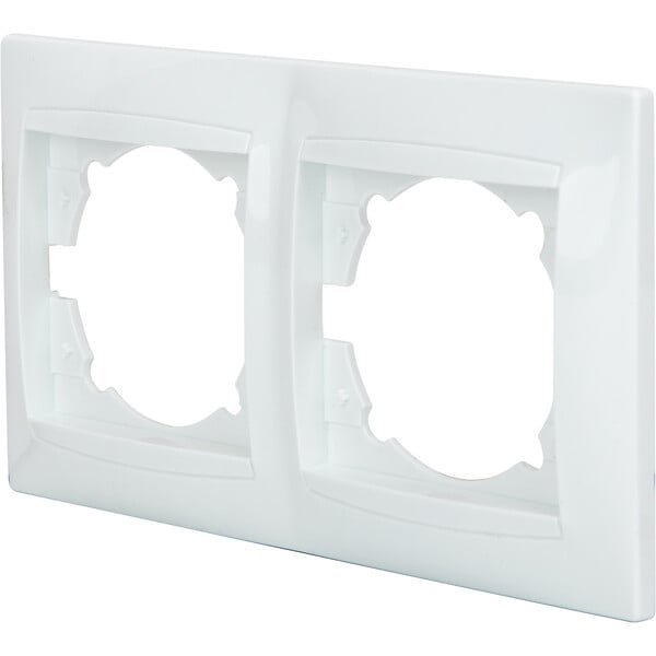 ZENITECH - Double plaque encastrée Zyna - Blanc - Zenitech - large