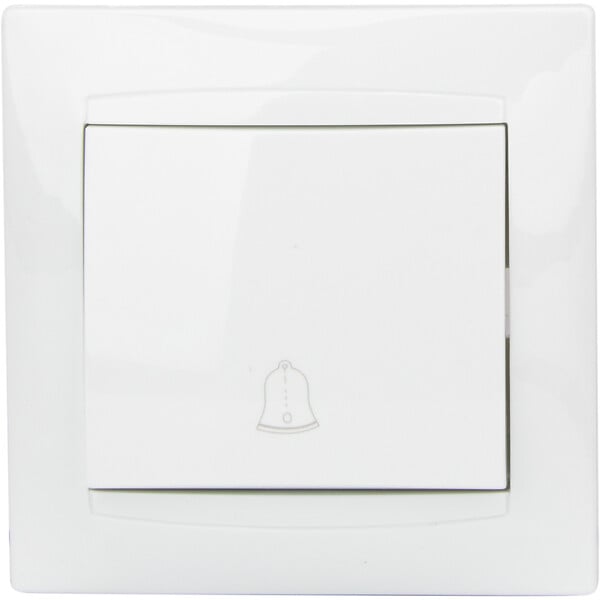 ZENITECH - Bouton sonnette encastré Zyna - Blanc - Zenitech - large
