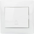 ZENITECH - Bouton sonnette encastré Zyna - Blanc - Zenitech - vignette