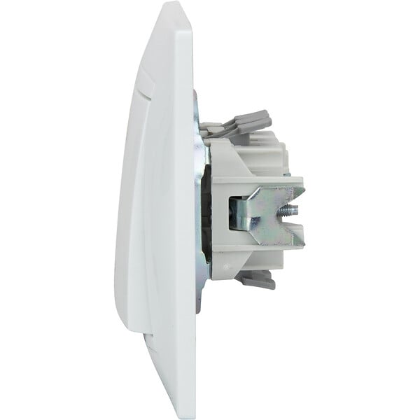 ZENITECH - Bouton sonnette encastré Zyna - Blanc - Zenitech - large