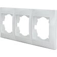ZENITECH - Triple plaque encastrée horizontale Zyna - Blanc - Zenitech - vignette