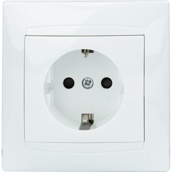 ZENITECH - Prise encastrée Schuko - Blanc - Zyna - Zenitech - large
