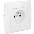 ZENITECH - Prise 2P+T encastrée Zyna - Blanc - Zenitech - vignette