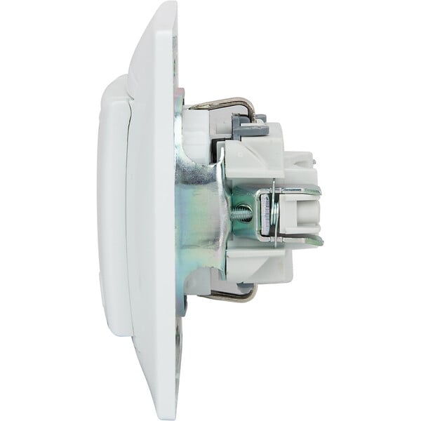 ZENITECH - Prise Schuko à clapet encastrée - Blanc - Zyna - Zenitech - large