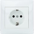 ZENITECH - Lot de 5 prises encastrées Schuko - Blanc - Zyna - Zenitech - vignette