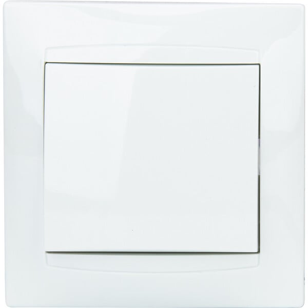 ZENITECH - Bouton poussoir encastré Zyna - Blanc - Zenitech - large