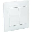 ZENITECH - Double va et vient encastré Zyna - Blanc - Zenitech - vignette