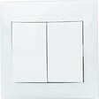 ZENITECH - Double va et vient encastré Zyna - Blanc - Zenitech - vignette