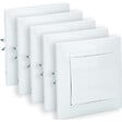 ZENITECH - Lot de 5 va et vient encastrés Zyna - Blanc - Zenitech - vignette