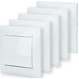 ZENITECH - Lot de 5 va et vient encastrés Zyna - Blanc - Zenitech - vignette