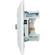 ZENITECH - Prise satéléphonelite F7 + TV Ø9,52mm Zyna - Blanc - Zenitech - vignette