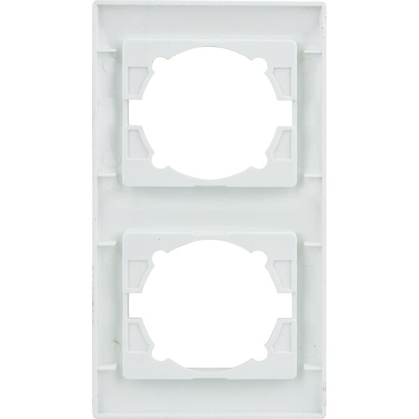 ZENITECH - Double plaque encastrée Verticale Zyna - Blanc - Zenitech - large
