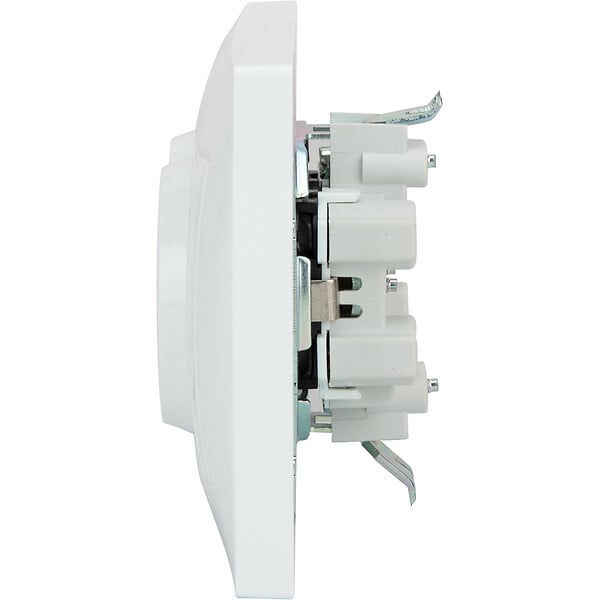 ZENITECH - Double prise Schuko monoposte encastrée - Blanc - Zyna - Zenitech - large
