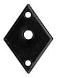 BOUVET - Rosace simple de style LV 100 fer cémenté patiné bec de cane - BOUVET - R66BD6032 - vignette
