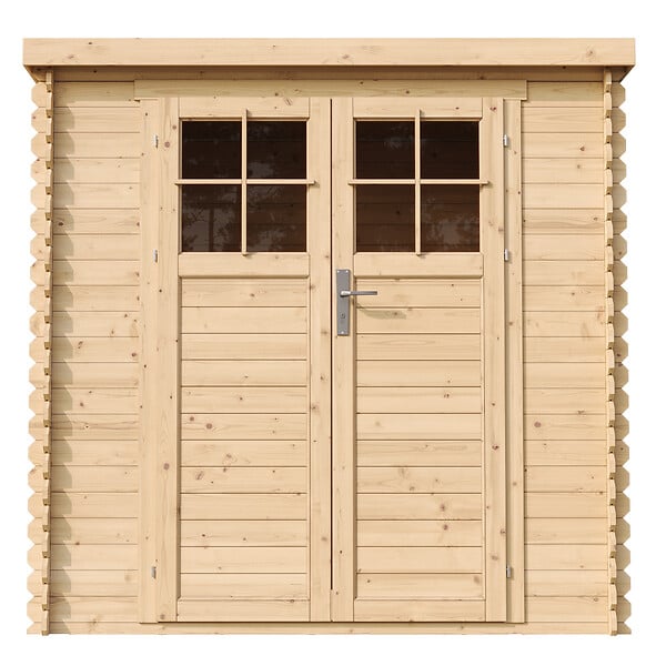 TIMBELA - TIMBELA M311F Abri de jardin en bois - l204xL142xH200cm / 2.22m2 - porte verrouillable de haute qualité - large