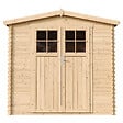TIMBELA - Abri de jardin en bois - porte verrouillable de haute qualité- Stockage extérieur I236xL226xH218 cm/ 4,33 m2 - M369F - vignette
