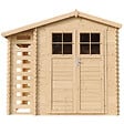 TIMBELA - TIMBELA M386F Abri de jardin en bois et range bûches extérieur - 4.47 m2 - vignette