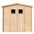 TIMBELA - TIMBELA M369+M369G Abri de jardin en bois AVEC SOL TRAITÉ - I236xL226xH218 cm / 4.33 m2 - vignette