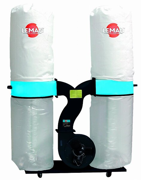 LEMAN - Aspirateur à copeaux triphasé 300 L LEMAN ASP302T - large