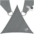 TECTAKE - Voile d'ombrage triangulaire, gris gris - vignette