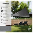 TECTAKE - Voile d'ombrage triangulaire, gris gris - vignette