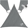 TECTAKE - Voile d'ombrage triangulaire, gris gris - vignette