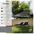 TECTAKE - Voile d'ombrage triangulaire, gris gris - vignette