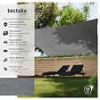 TECTAKE - Voile d'ombrage carrée, gris gris - vignette