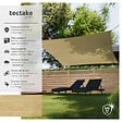 TECTAKE - Voile d'ombrage carrée, beige beige - vignette