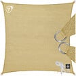 TECTAKE - Voile d'ombrage carrée, beige beige - vignette