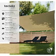 TECTAKE - Voile d'ombrage carrée, beige beige - vignette