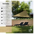 TECTAKE - Voile d'ombrage triangulaire, beige beige - vignette
