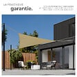 TECTAKE - Voile d'ombrage triangulaire, beige beige - vignette