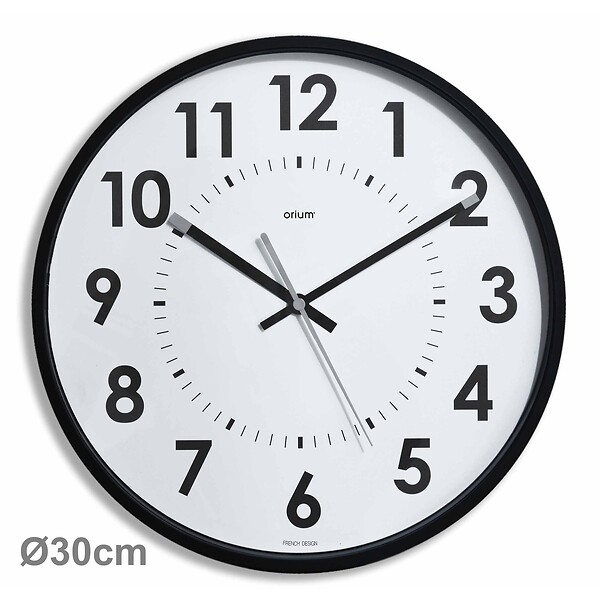 ORIUM - Horloge silencieuse Abylis Ø30cm - Noir - Orium - large