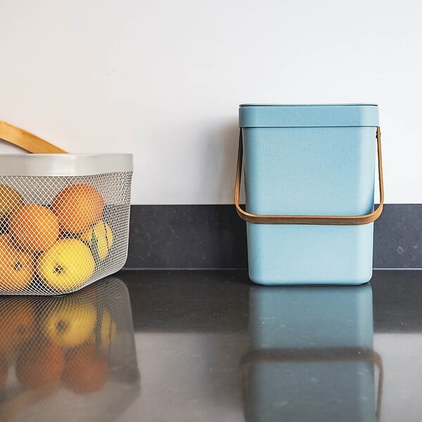 KITCHEN MOVE - Poubelle de table seau à compost BODEN Bleu 5L - large
